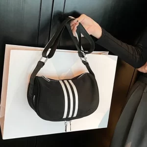 2025 Casual Nylon Black Sling Bag