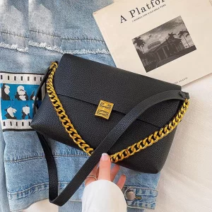 Ancient Style Underarm Black Shoulder Bag