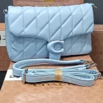 Coach Quilted Tabby Copy Sling Shoulder Blue Bag Dupe
