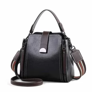 Girls Retro Black Crossbody Sling Bag
