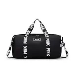 Portable Independent Shoe Compartment Dry and Wet Separation Travel Black Bag