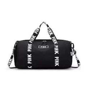Portable Independent Shoe Compartment Dry and Wet Separation Travel Black Bag
