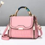 Top Handle Girls Small Versatile Pink Satchel Bag
